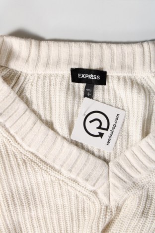 Pulover de femei Express, Mărime S, Culoare Ecru, Preț 66,09 Lei