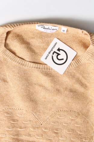 Дамски пуловер Fashion Highlights, Размер M, Цвят Бежов, Цена 14,72 лв.