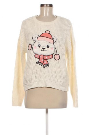 Дамски пуловер Fb Sister, Размер L, Цвят Бял, Цена 14,21 лв.