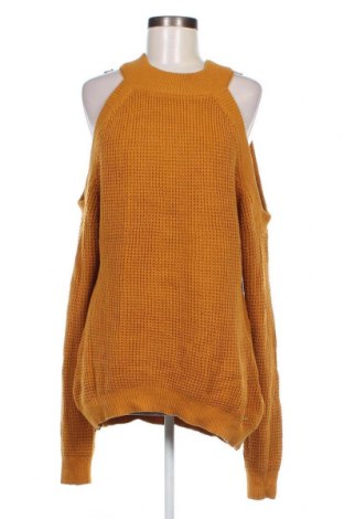 Γυναικείο πουλόβερ Guess, Μέγεθος XL, Χρώμα Κίτρινο, Τιμή 25,24 €