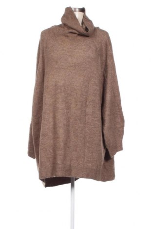 Дамски пуловер H&M, Размер 3XL, Цвят Кафяв, Цена 20,30 лв.