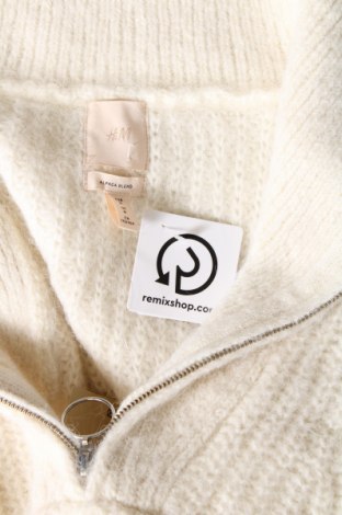 Pulover de femei H&M, Mărime M, Culoare Ecru, Preț 41,02 Lei