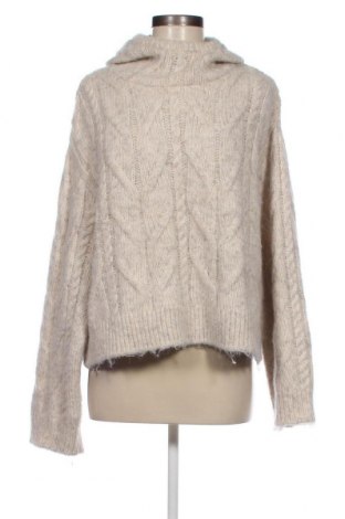 Дамски пуловер H&M Divided, Размер XL, Цвят Бежов, Цена 17,60 лв.
