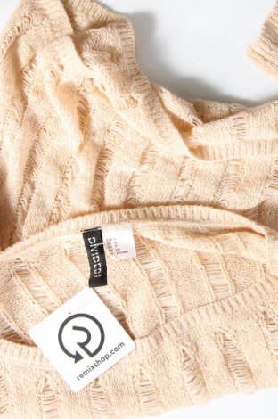 Дамски пуловер H&M Divided, Размер S, Цвят Бежов, Цена 13,34 лв.