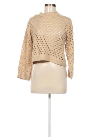 Дамски пуловер H&M Divided, Размер XS, Цвят Бежов, Цена 13,34 лв.