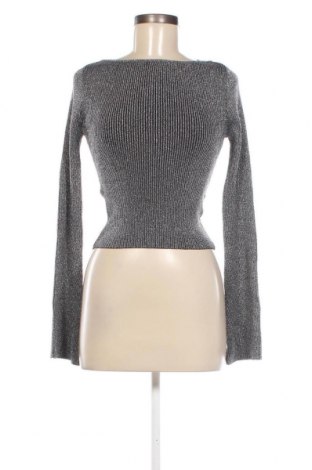 Дамски пуловер H&M Divided, Размер S, Цвят Сребрист, Цена 14,21 лв.
