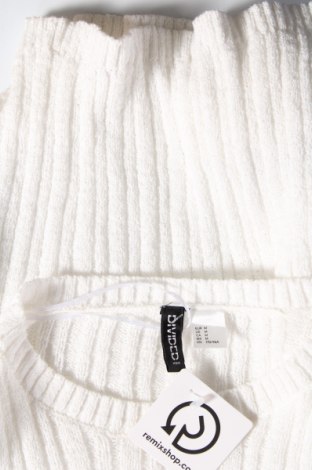 Дамски пуловер H&M Divided, Размер M, Цвят Бял, Цена 15,08 лв.