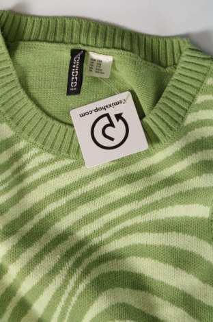 Дамски пуловер H&M Divided, Размер XXS, Цвят Зелен, Цена 7,25 лв.