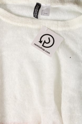 Дамски пуловер H&M Divided, Размер L, Цвят Бял, Цена 14,21 лв.