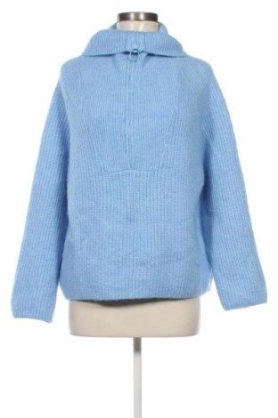 Дамски пуловер H&M Divided, Размер S, Цвят Син, Цена 13,34 лв.