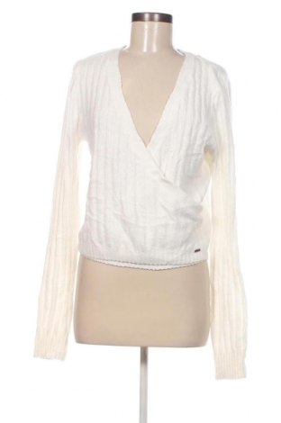 Γυναικείο πουλόβερ Hollister, Μέγεθος L, Χρώμα Λευκό, Τιμή 13,19 €