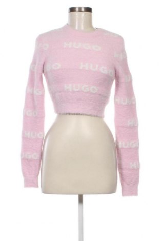 Дамски пуловер Hugo Boss, Размер S, Цвят Розов, Цена 228,75 лв.