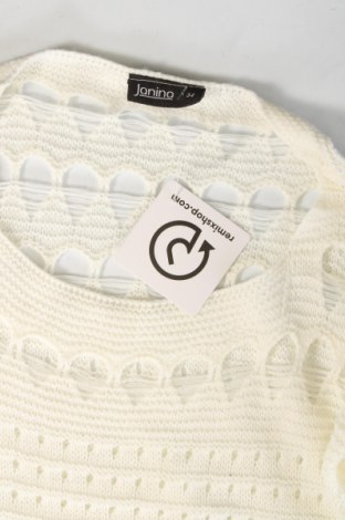 Дамски пуловер Janina, Размер XS, Цвят Бял, Цена 14,21 лв.