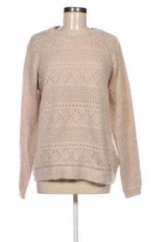 Дамски пуловер Jean Pascale, Размер XL, Цвят Бежов, Цена 17,11 лв.