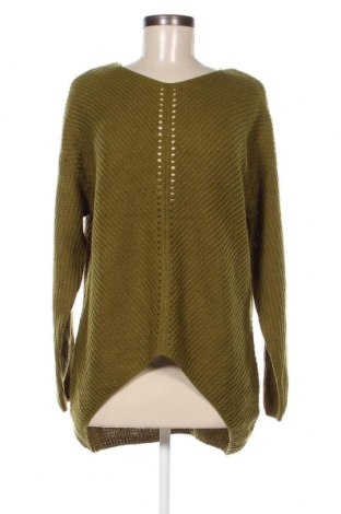 Дамски пуловер Jean Pascale, Размер L, Цвят Зелен, Цена 14,21 лв.
