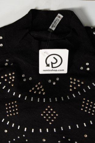 Дамски пуловер Laura Torelli, Размер M, Цвят Черен, Цена 15,08 лв.