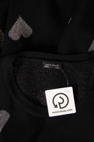 Дамски пуловер Laura Torelli, Размер 5XL, Цвят Черен, Цена 23,20 лв.