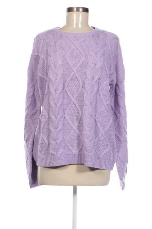 Дамски пуловер Laura Torelli, Размер M, Цвят Лилав, Цена 14,21 лв.