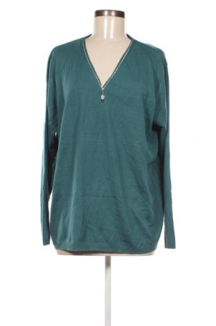 Γυναικείο πουλόβερ Laura Torelli, Μέγεθος XL, Χρώμα Πράσινο, Τιμή 9,51 €