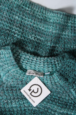 Дамски пуловер Lisa Tossa, Размер M, Цвят Зелен, Цена 17,63 лв.