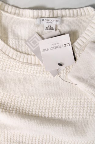 Дамски пуловер Liz Claiborne, Размер M, Цвят Бял, Цена 22,54 лв.