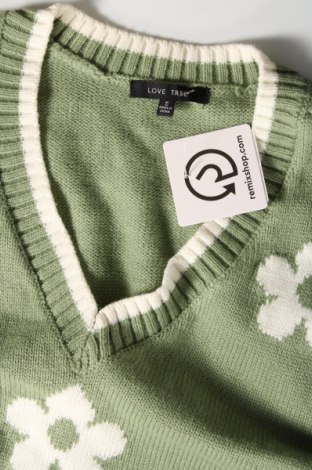 Дамски пуловер Love Tree, Размер S, Цвят Зелен, Цена 14,21 лв.