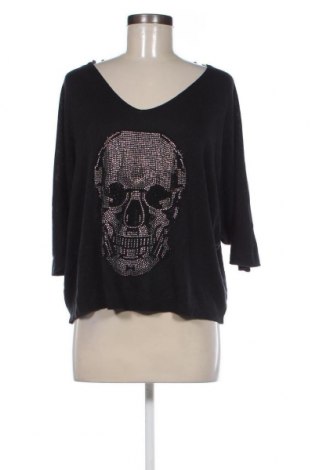 Γυναικείο πουλόβερ Made In Italy, Μέγεθος XL, Χρώμα Μαύρο, Τιμή 9,30 €
