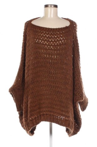 Γυναικείο πουλόβερ Made In Italy, Μέγεθος 3XL, Χρώμα Καφέ, Τιμή 12,56 €