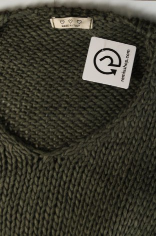 Γυναικείο πουλόβερ Made In Italy, Μέγεθος M, Χρώμα Πράσινο, Τιμή 8,25 €