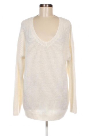 Γυναικείο πουλόβερ Mango, Μέγεθος L, Χρώμα Λευκό, Τιμή 7,68 €
