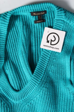 Дамски пуловер Massimo Dutti, Размер L, Цвят Син, Цена 43,40 лв.