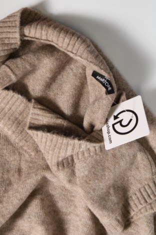 Дамски пуловер MeKSTONE, Размер L, Цвят Бежов, Цена 18,86 лв.