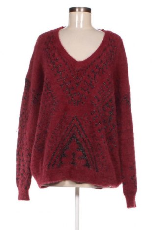 Дамски пуловер Miss Etam, Размер XXL, Цвят Червен, Цена 22,55 лв.