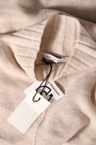 Γυναικείο πουλόβερ Mrs & Hugs, Μέγεθος M, Χρώμα  Μπέζ, Τιμή 74,45 €
