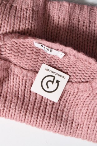 Дамски пуловер NA-KD, Размер S, Цвят Розов, Цена 18,86 лв.