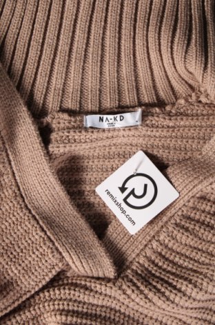 Дамски пуловер NA-KD, Размер S, Цвят Бежов, Цена 18,86 лв.