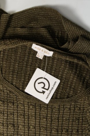 Damski sweter Nice & Chic, Rozmiar L, Kolor Kolorowy, Cena 42,67 zł