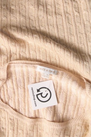 Дамски пуловер Nice & Rock, Размер XL, Цвят Екрю, Цена 17,11 лв.