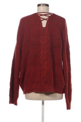 Дамски пуловер No Boundaries, Размер 3XL, Цвят Червен, Цена 18,85 лв.