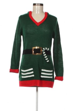 Дамски пуловер No Boundaries, Размер L, Цвят Зелен, Цена 15,08 лв.