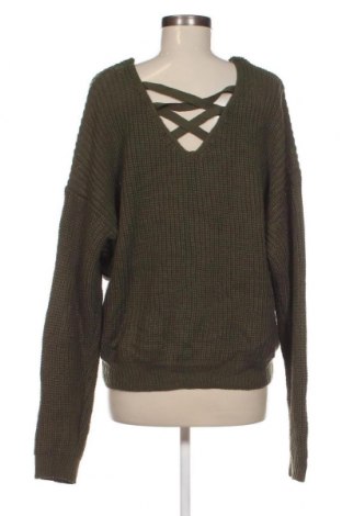 Γυναικείο πουλόβερ No Boundaries, Μέγεθος 3XL, Χρώμα Πράσινο, Τιμή 11,66 €
