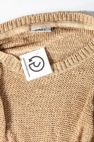Дамски пуловер ONLY, Размер S, Цвят Бежов, Цена 13,23 лв.