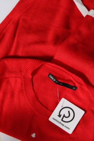 Γυναικείο πουλόβερ ONLY, Μέγεθος XS, Χρώμα Κόκκινο, Τιμή 7,68 €