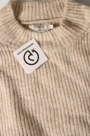 Дамски пуловер ONLY, Размер XL, Цвят Бежов, Цена 16,74 лв.
