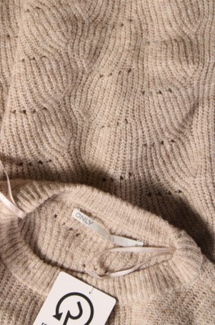 Дамски пуловер ONLY, Размер S, Цвят Бежов, Цена 12,42 лв.