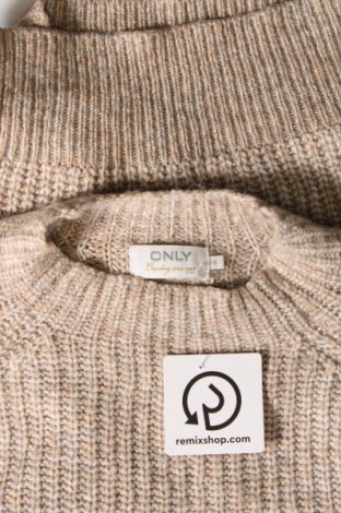 Дамски пуловер ONLY, Размер S, Цвят Бежов, Цена 14,04 лв.