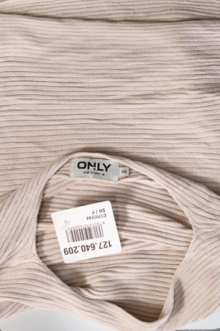Γυναικείο πουλόβερ ONLY, Μέγεθος XS, Χρώμα  Μπέζ, Τιμή 8,18 €