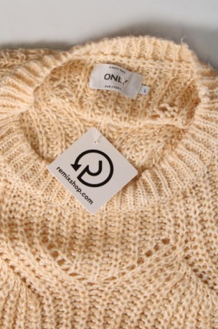Дамски пуловер ONLY, Размер L, Цвят Екрю, Цена 13,23 лв.