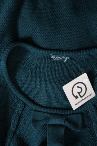 Дамски пуловер Okay, Размер XXL, Цвят Зелен, Цена 15,95 лв.