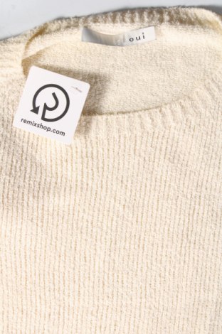Дамски пуловер Oui, Размер L, Цвят Екрю, Цена 43,40 лв.